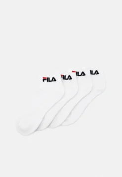Fila Quarter Plain Half Terry Socks 4 Pack Unisex CalzeWhite Donna Calze 1FI82F00O-A11