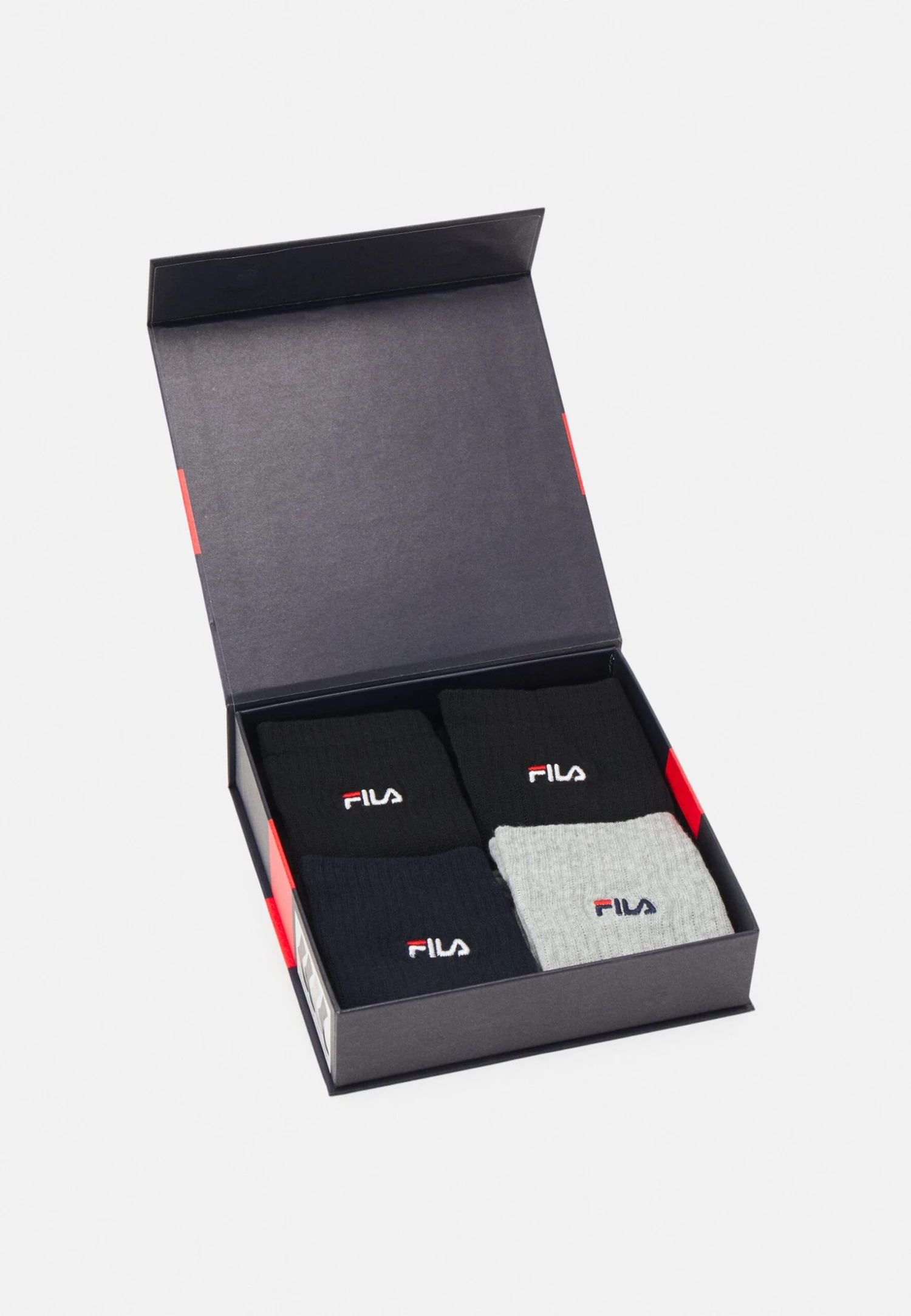 Fila Man Socks Italia 4 Pack - Calze - Black/Navy/Grey 3 Fila Man Socks Italia 4 Pack - Calze - Black/Navy/Grey - immagine 3