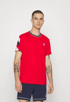 Fila Enzo - T-Shirt Con Stampa - Red
