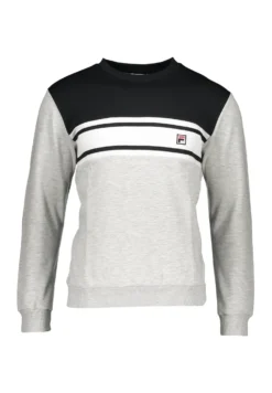 Fila LifestyleBettolle Crew- Felpa - Grauschwarzweiss