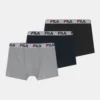 Fila Junior Boy 3 PackCulotteGrey/Black/Navy Bambini Intimo E Per La Notte 1FI84A003-T11