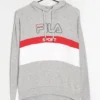 Fila Felpa Con CappuccioGrey Donna Abbigliamento ZIR02AIIV-001
