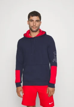 Fila Hoody HayoFelpa Con CappuccioNavy/Red Uomo Maglieria E Felpe 1FI42G02C-K11