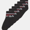 Fila Junior Quarter Unisex 6 PackCalzeBlack Bambini Calze & Calzini 1FI86D001-Q11