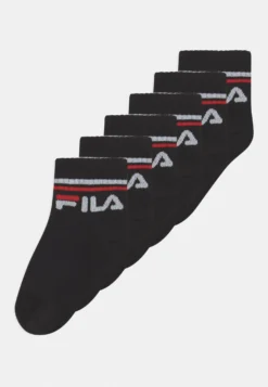 Fila Junior Quarter Unisex 6 PackCalzeBlack Bambini Calze & Calzini 1FI86D001-Q11
