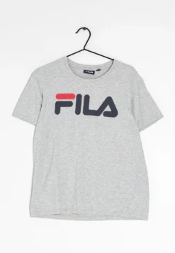 Fila T-Shirt Con StampaGrey Uomo Abbigliamento ZIR01QEW9-001