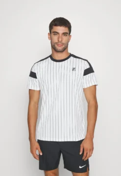 Fila Stripes JaschaT-Shirt Con StampaWhite Alyssum Uomo T-shirt E Polo 1FI42D04Q-A11