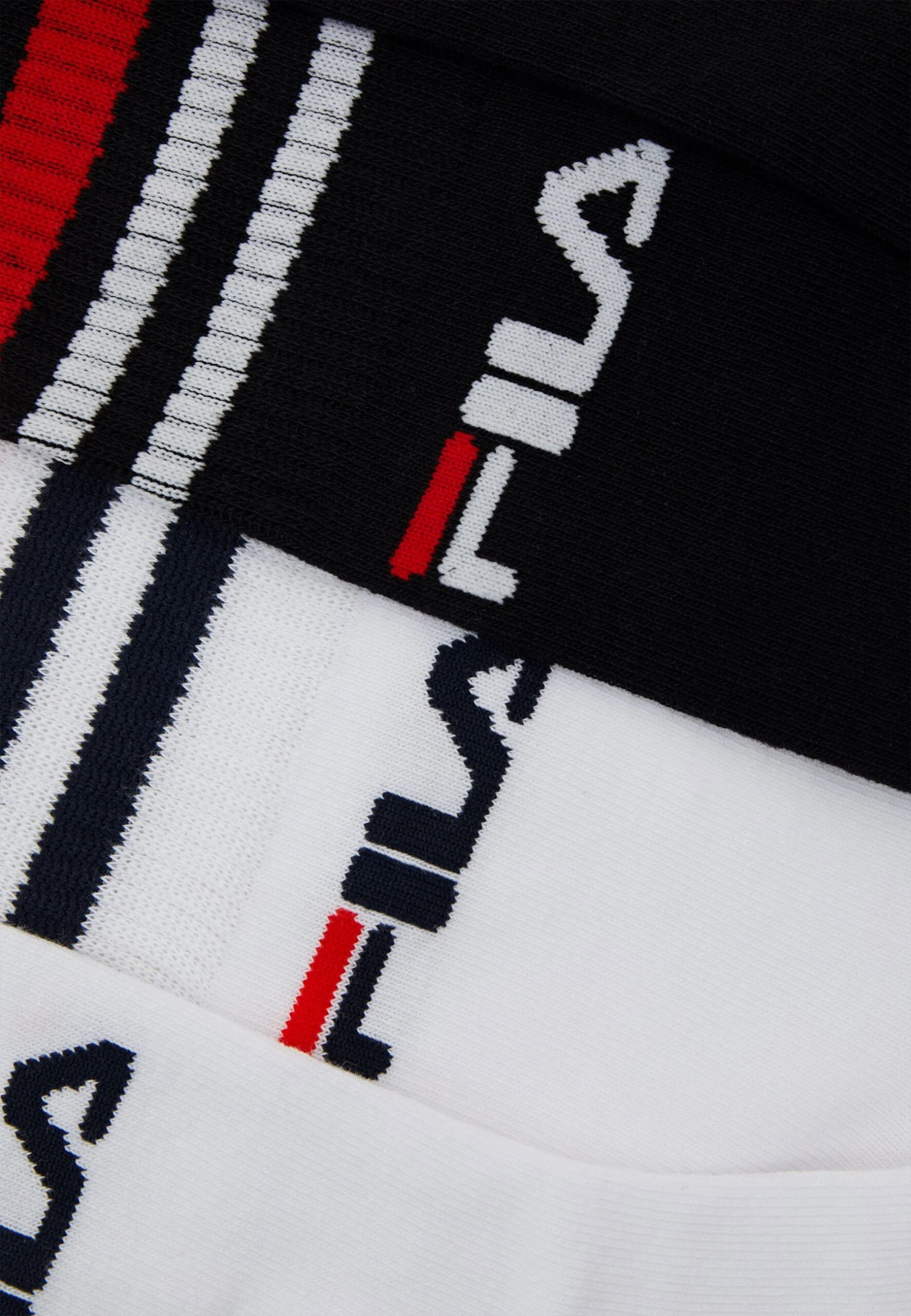 Fila Man Socks Italia 4 Pack - Calze - Black/White 3 Fila Man Socks Italia 4 Pack - Calze - Black/White - immagine 3