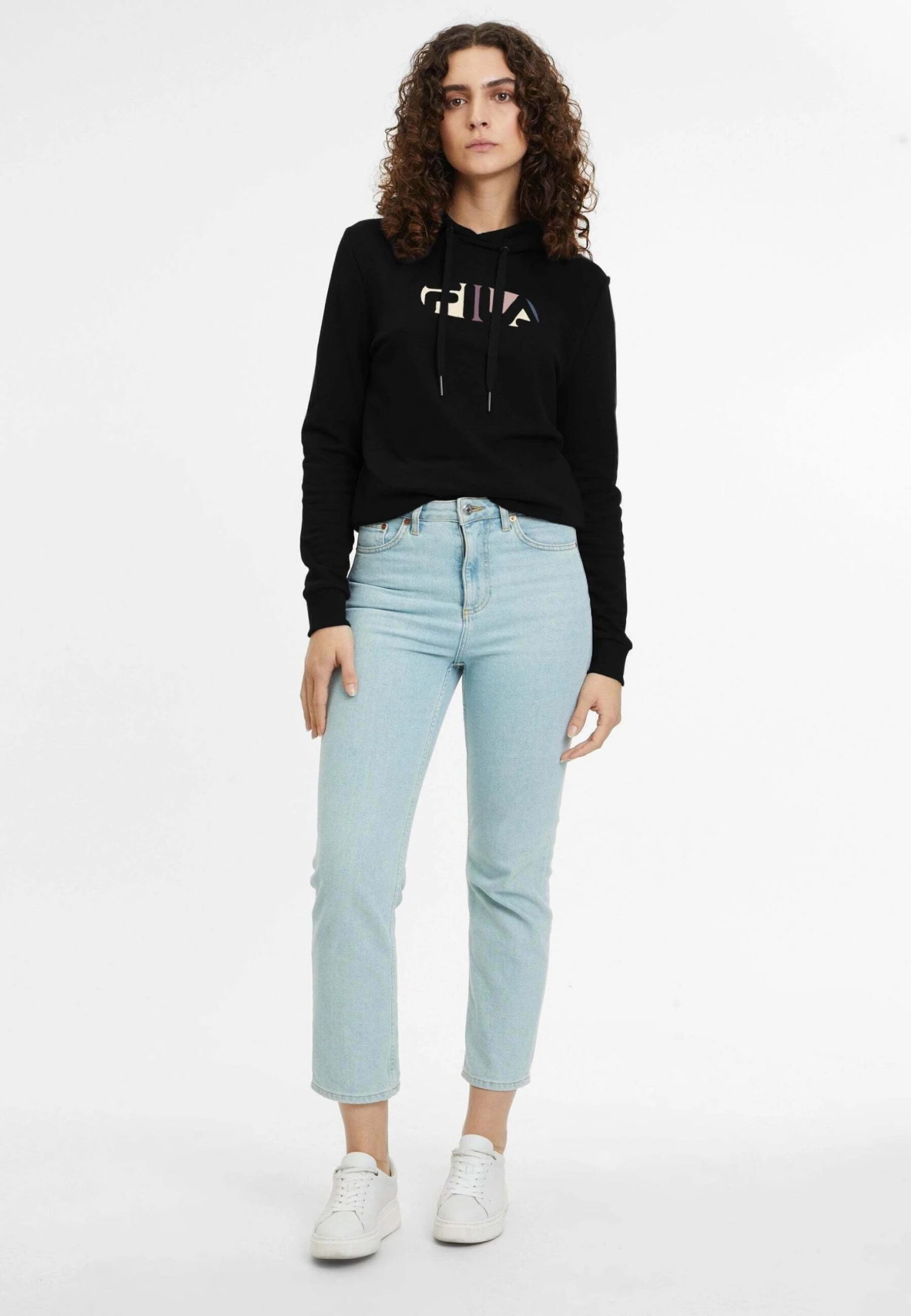 Fila BornheimFelpa Con CappuccioSchwarz Donna Abbigliamento 1FI21J068-Q11 2 Fila BornheimFelpa Con CappuccioSchwarz Donna Abbigliamento 1FI21J068-Q11 - immagine 2