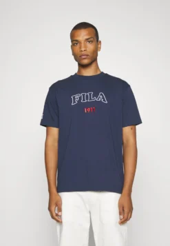 Fila Tripoli UnisexT-Shirt Con StampaBlack Iris Uomo Abbigliamento 1FI210013-K11