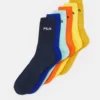 Fila Italia Unisex 6 PackCalzeBlue/Black/Light Green/Orange/Yellow/Mustard Uomo Intimo 1FI81000R-K14