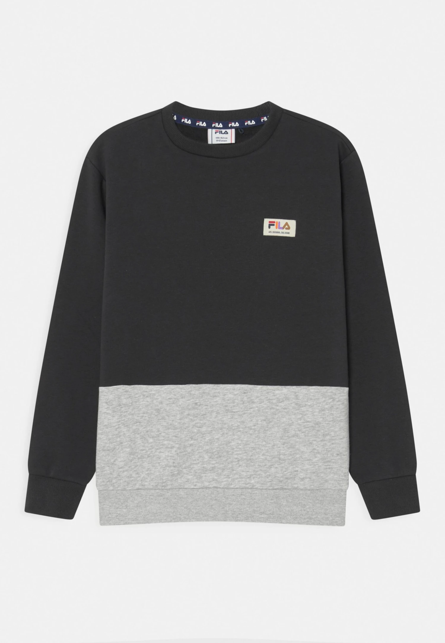 Fila Brüssel Crew BlockedFelpaMoonless Night/Light Grey Melange Bambini Pullover & Cardigan 1FI26K01P-Q11 1 Fila Brüssel Crew BlockedFelpaMoonless Night/Light Grey Melange Bambini Pullover & Cardigan 1FI26K01P-Q11