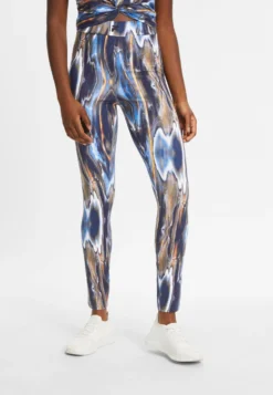 Fila Apparel Clamart High Waist - Leggings - Blue Melting Aop