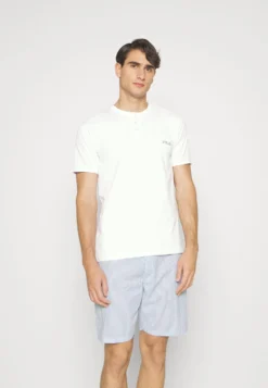 Fila Man Stretch PantPigiamaWhite/Blue Uomo Per La Notte 1FI82M00L-A11