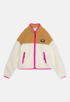 Fila Tiers TeenSherpa Giacca In PileAntique White/Iced Coffee Bambini Abbigliamento Outwear 1FI23K01A-A11