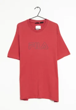 Fila T-Shirt Con StampaRed Uomo Abbigliamento ZIR02G1TI-001