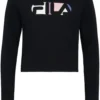 Fila Apparel Biebern Cropped Maglietta A Manica LungaBlack Bambini T-shirt & Top 1FI23G01G-Q11
