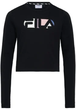 Fila Apparel Biebern Cropped Maglietta A Manica LungaBlack Bambini T-shirt & Top 1FI23G01G-Q11
