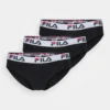 Fila Woman Brief 3 PackSlipBlack Donna Intimo 1FI81R00R-Q11