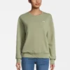 Fila Apparel Bantin Slightly Cropped Crew FelpaOil Green Donna Felpe 1FI21J05X-M11