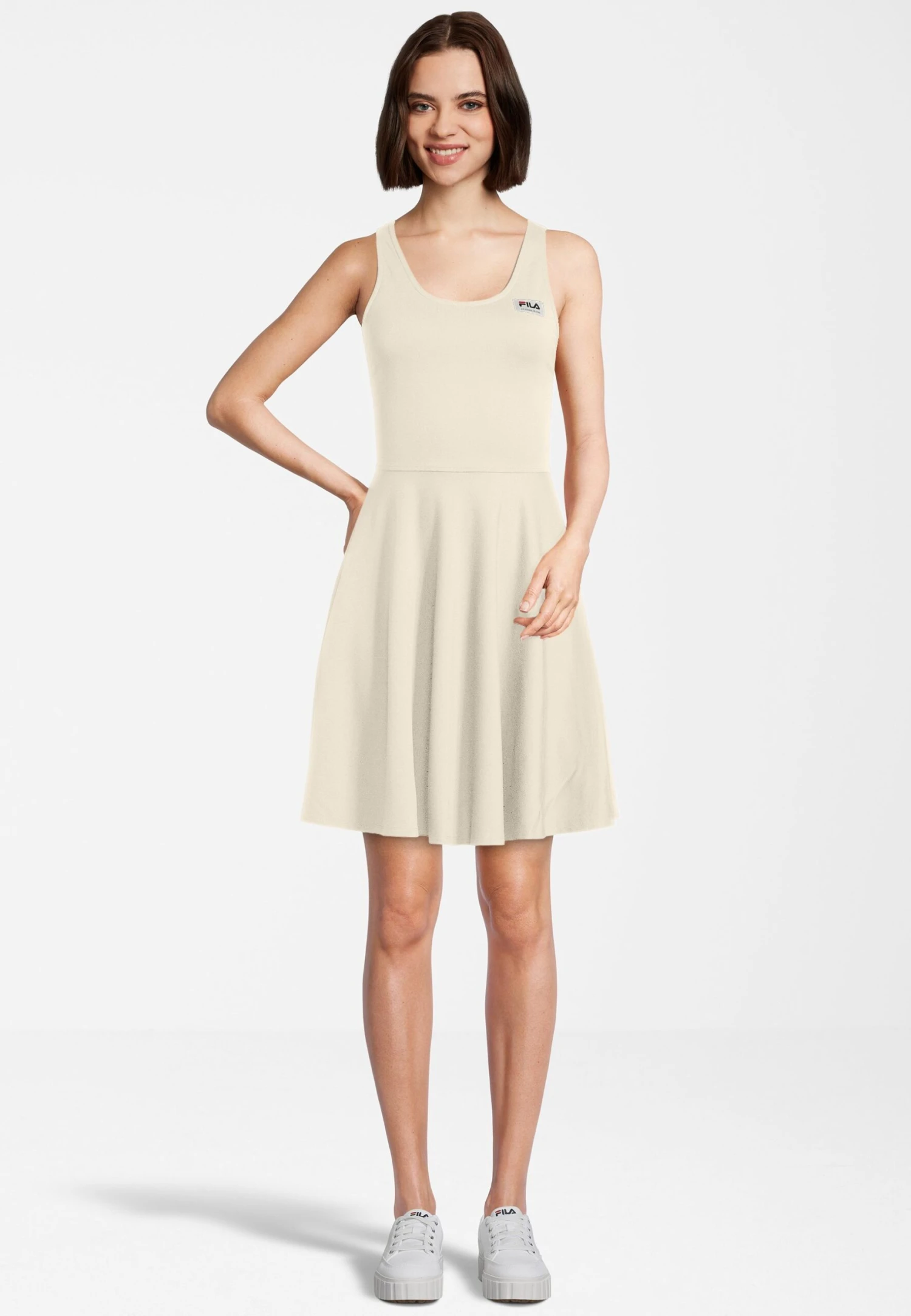 Fila Teldau Skater Vestito Di MaglinaAntique White Donna Abbigliamento 1FI41L00M-A11 2 Fila Teldau Skater Vestito Di MaglinaAntique White Donna Abbigliamento 1FI41L00M-A11 - immagine 2