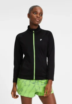 Fila Apparel Rogil Running ZipFelpa Con ZipBlack Donna Felpe 1FI21J05Z-Q11