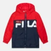 Fila Berkenthin Kids Blocked PaddedGiacca InvernaleTrue Red/Black Iris Bambini Abbigliamento Outwear 1FI23L00D-K11
