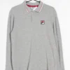Fila PoloGrey Uomo Abbigliamento ZIR0133RR-001