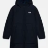 Fila Bergkamen Teen Girls Long PuffCappotto InvernaleBlack Iris Bambini Abbigliamento 1FI23L00E-K11