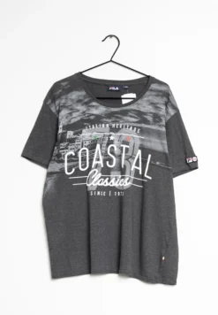 Fila T-Shirt Con StampaGrey Uomo Abbigliamento ZIR029FV2-001