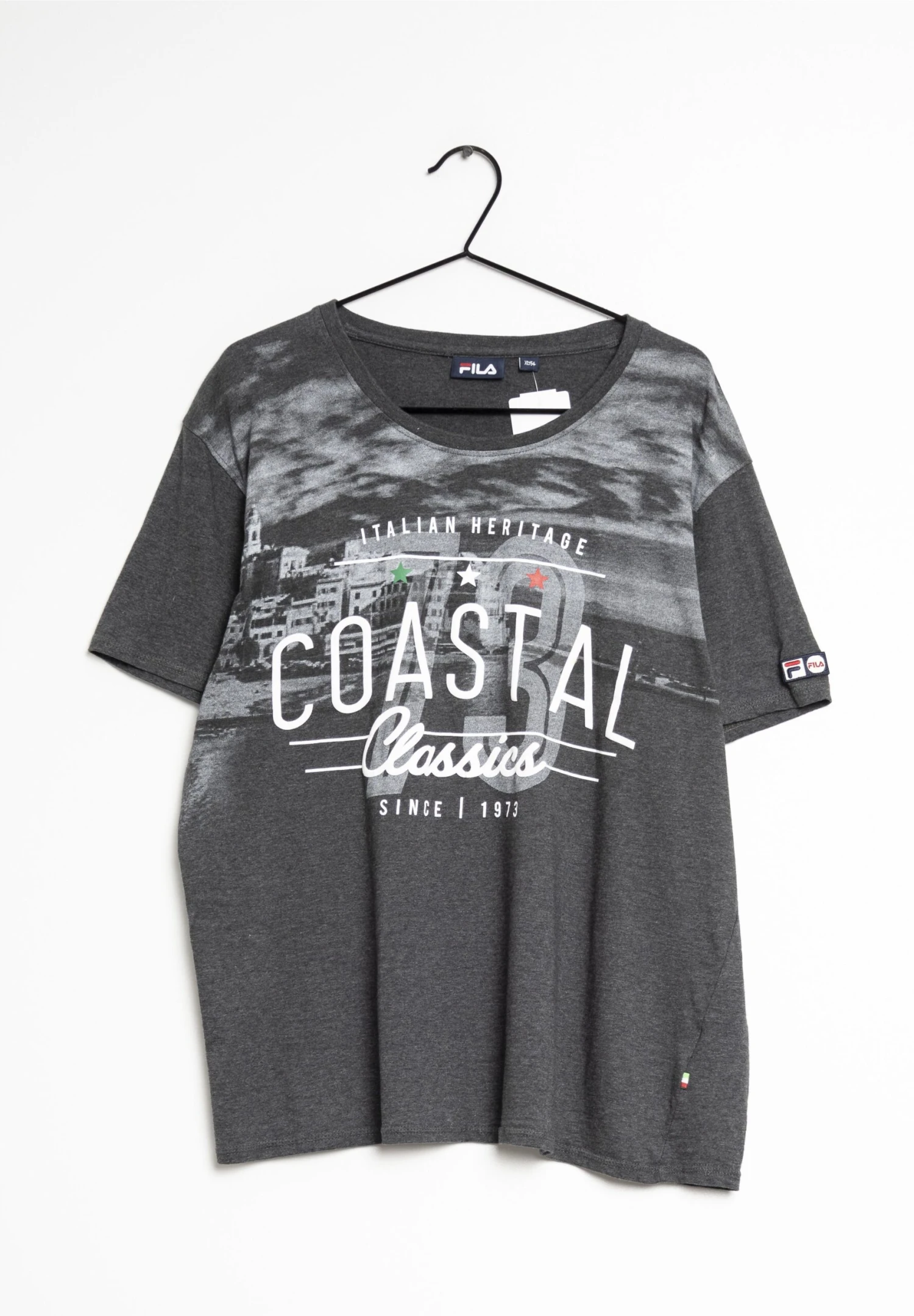 Fila T-Shirt Con StampaGrey Uomo Abbigliamento ZIR029FV2-001 1 Fila T-Shirt Con StampaGrey Uomo Abbigliamento ZIR029FV2-001