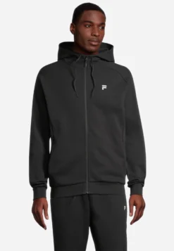 Fila Romulus Felpa Con ZipBlack Uomo Maglieria E Felpe 1FI22S07L-Q11