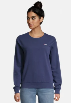 Fila Apparel Bantin Slightly Cropped Crew FelpaMedieval Blue Donna Felpe 1FI21J05X-K11