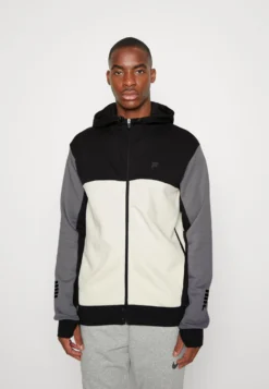 Fila Rabaul Hooded Slim Fit Track JacketGiacca SportivaMoonless Night/Night Owl/Egret Uomo Abbigliamento 1FI42F01A-K12