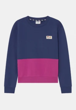 Fila Brügge Crew Cropped BlockedFelpaMedieval Blue/Wild Aster Bambini Pullover & Cardigan 1FI23K00R-K11