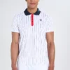 Fila StripesPoloWhite/Peacot Blue/Red Uomo Abbigliamento 1FI42D005-A11