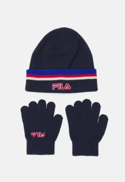 Fila Berea Beanies Gloves Set UnisexGuantiBlack Iris Bambini Guanti 1FI53W007-K11