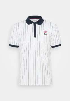 Fila Stripes BjörnPoloWhite Alyssum Uomo Abbigliamento 1FI42D02B-B11