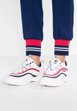 Fila Ray - Sneakers Basse - White/Navy/Red