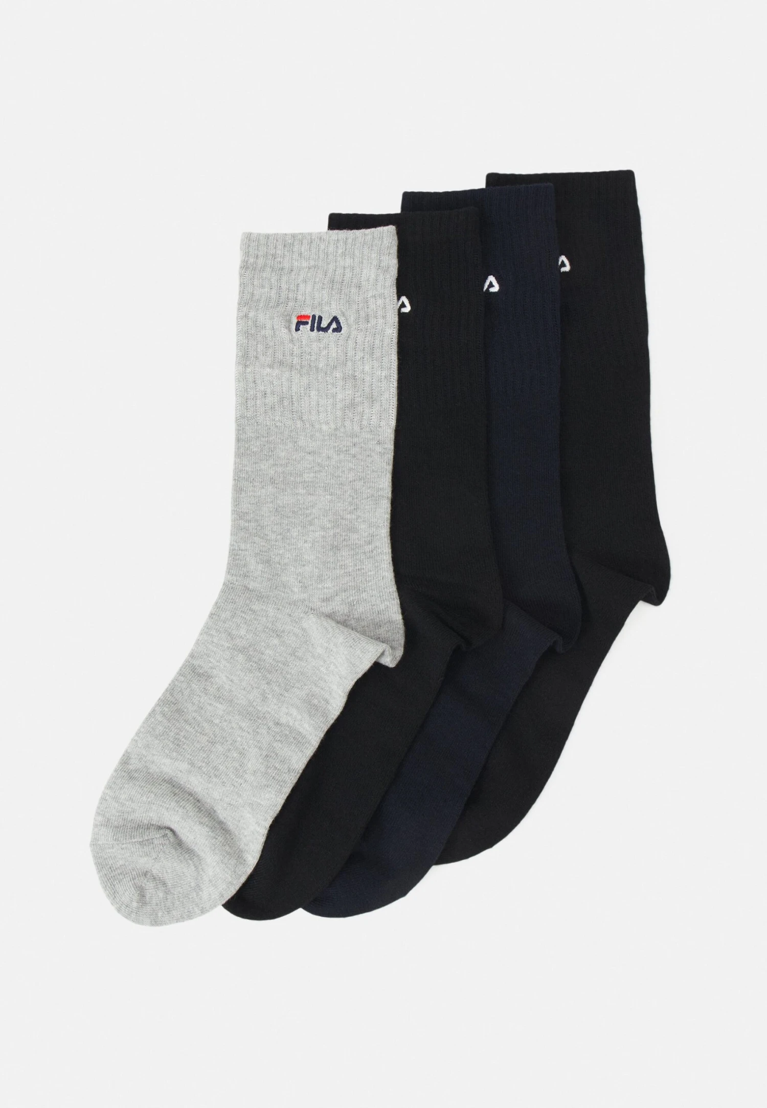 Fila Man Socks Italia 4 Pack - Calze - Black/Navy/Grey 1 Fila Man Socks Italia 4 Pack - Calze - Black/Navy/Grey