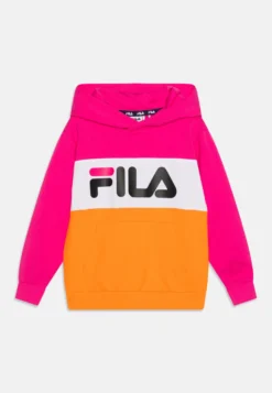 Fila Bagana Blocked Hoody UnisexFelpaOrange Peel/Fuchsia Purple/Bright White Bambini Pullover & Cardigan 1FI26K02M-H11