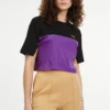 Fila Birstein Cropped TeeT-Shirt Con StampaBlack Donna T-shirt E Top 1FI21D06G-Q11