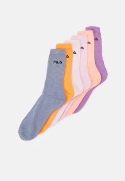 Fila Italia Unisex 6 PackCalzeViolet/Oron/Bubblegum/Candy/Plon/Roseberry Donna Calze 1FI81000R-J11