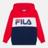 Fila Bagana Blocked Hoody UnisexFelpaMedieval Blue/True Red/Bright White Bambini Pullover & Cardigan 1FI26K02M-K12