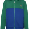 Fila Apparel Bernstorf Blocked Graphic Felpa Con ZipVerdant Green Bambini Pullover & Cardigan 1FI26K03G-M11