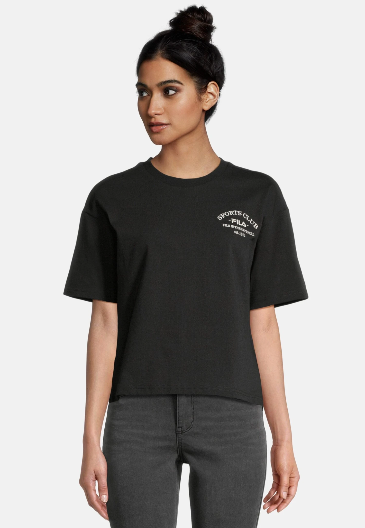 Fila Apparel Boms T-Shirt Con StampaBlack Donna T-shirt E Top 1FI21D06H-Q11 1 Fila Apparel Boms T-Shirt Con StampaBlack Donna T-shirt E Top 1FI21D06H-Q11