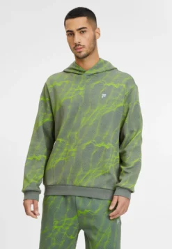 Fila Apparel Redford AopFelpa Con CappuccioJasmine Green Mars Aop Uomo Maglieria E Felpe 1FI42G02U-M11