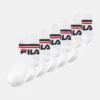 Fila Junior Quarter Unisex 6 PackCalzeWhite Bambini Calze & Calzini 1FI86D001-A11