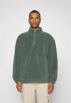 Fila Craon Zip UnisexFelpa In PileDark Green Donna Felpe 1FI21001B-M11