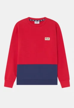 Fila Brüssel Crew Blocked UnisexFelpaTrue Red/Medieval Blue Bambini Pullover & Cardigan 1FI26K01R-G11
